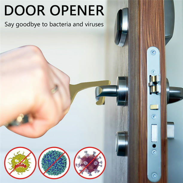Contactless Safety Door Opener Safety Protection Isolation Brass Key Opener Tool
